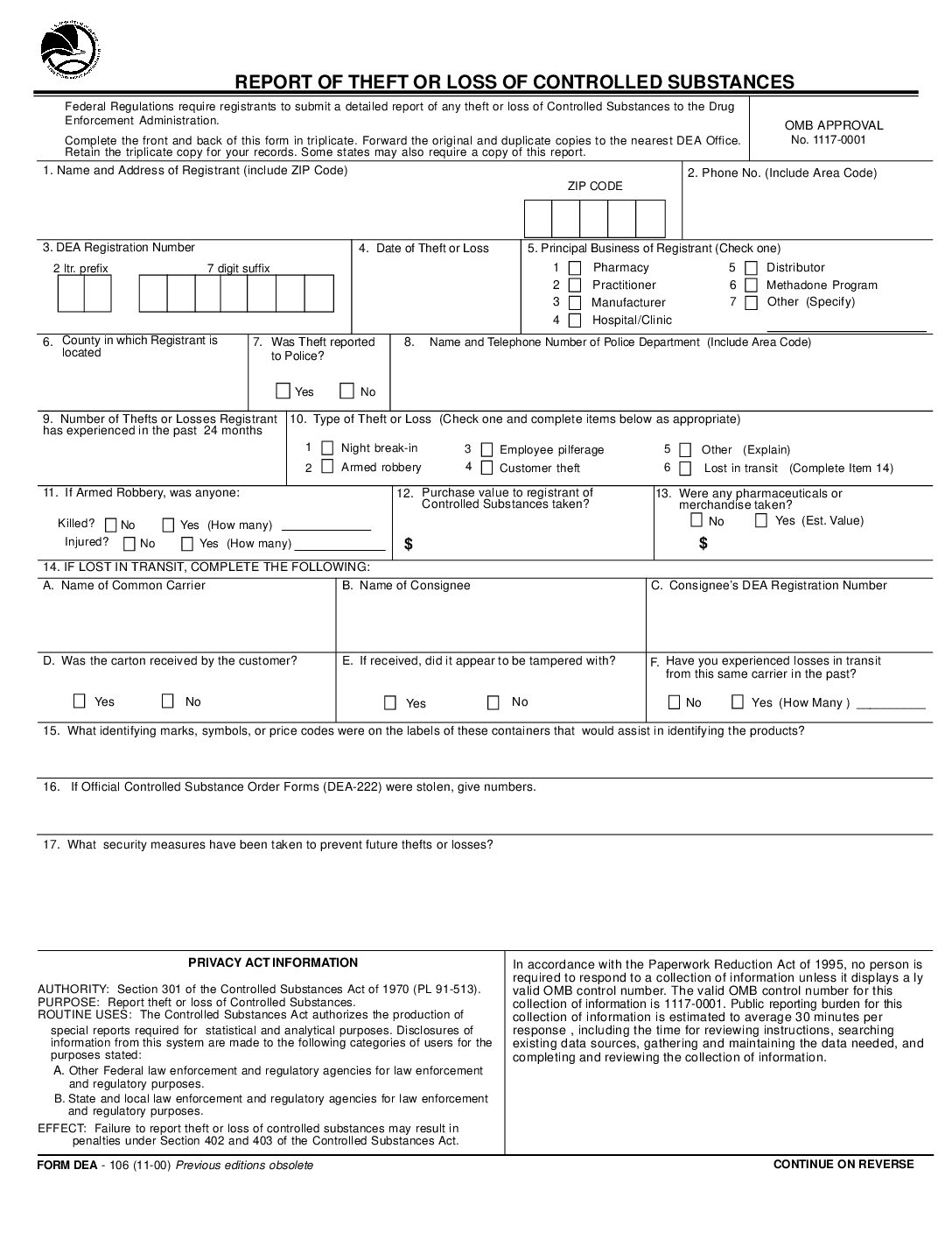 US Drug Enforcement Administration – CE Dojo