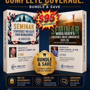 CE Bundle 1 For Dentists - Safe Opiate Prescribing & Mental Health and Substance Abuse Awareness