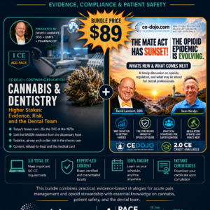 CE Bundle 3 For Dentists - Safe Opiate Prescribing + Cannabis & Dentistry